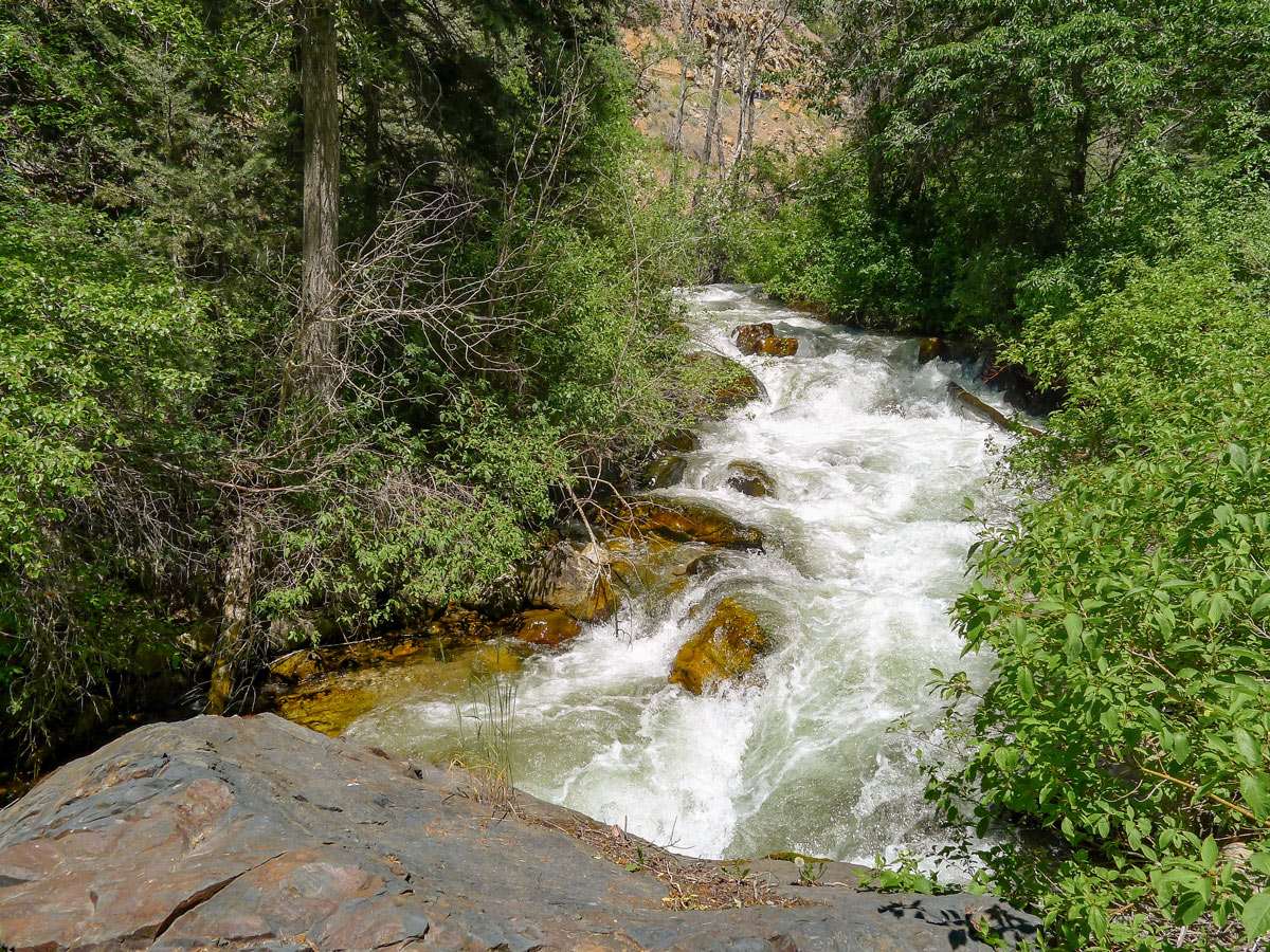 Whitewater along Lake Blanche hike in Salt Lake City