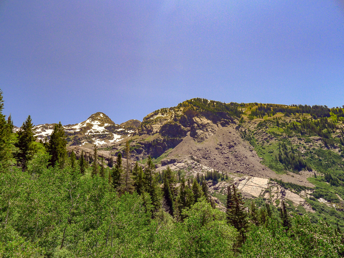 View across the valley on Lake Blanche hike near Salt Lake City