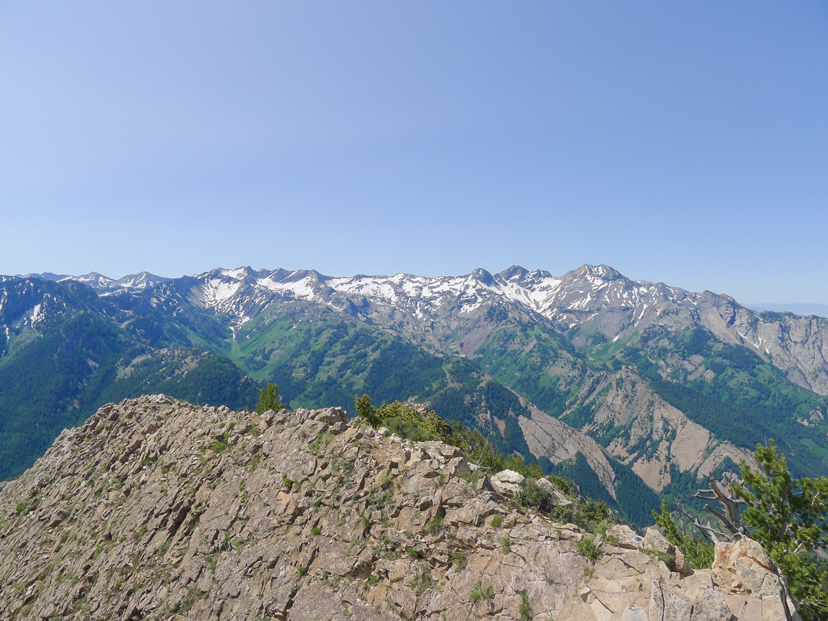 View to the south from Mt. Raymond hike in Salt Lake City