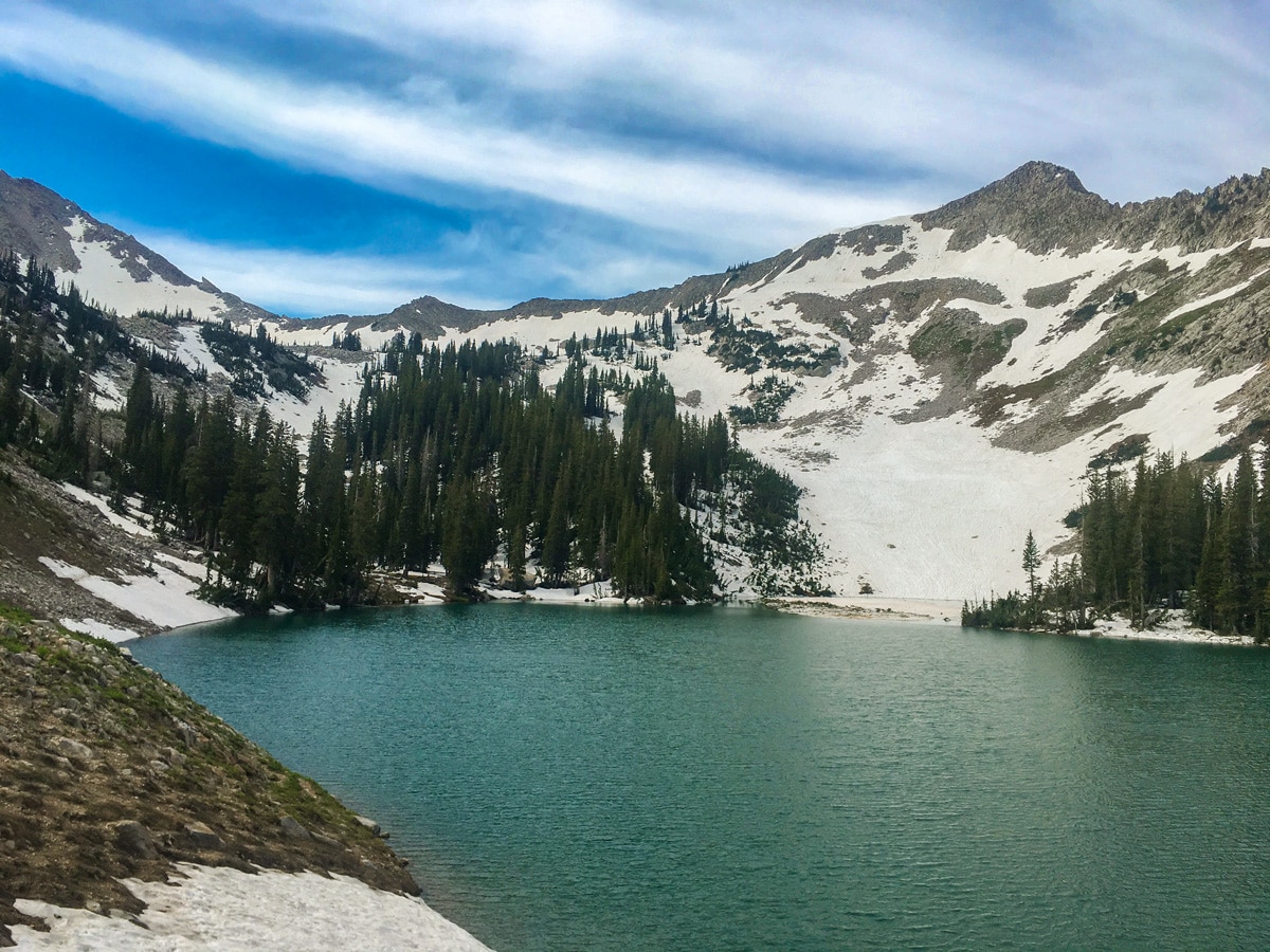 Red Pine Lake on Red Pine Lake & Pfeifferhorn Ridge hike in Salt Lake City, Utah