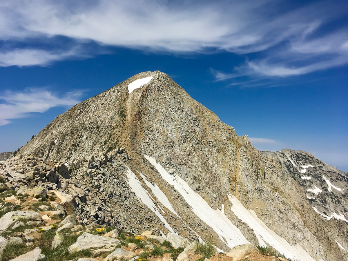 Peak on Red Pine Lake & Pfeifferhorn Ridge hike near Salt Lake City