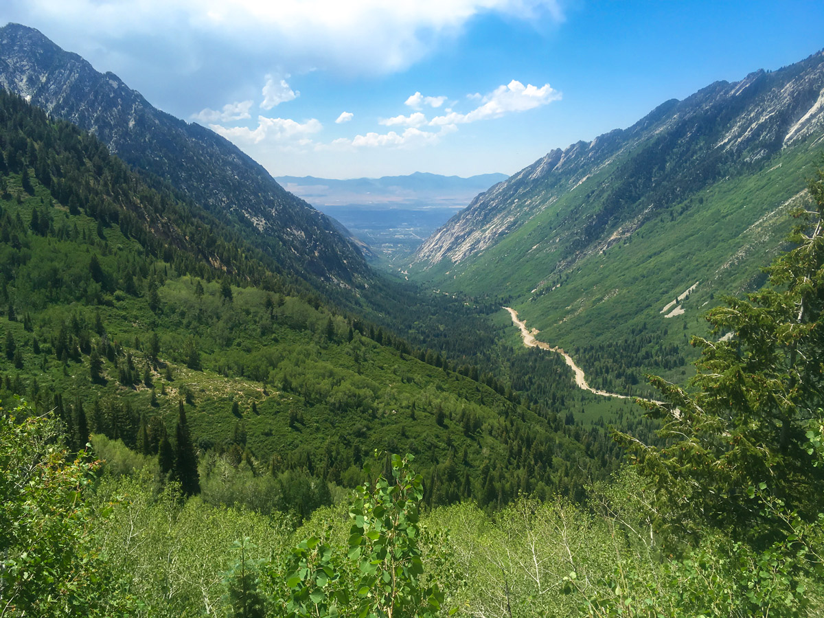 Cottonwood Canyon on Red Pine Lake & Pfeifferhorn Ridge hike near Salt Lake City