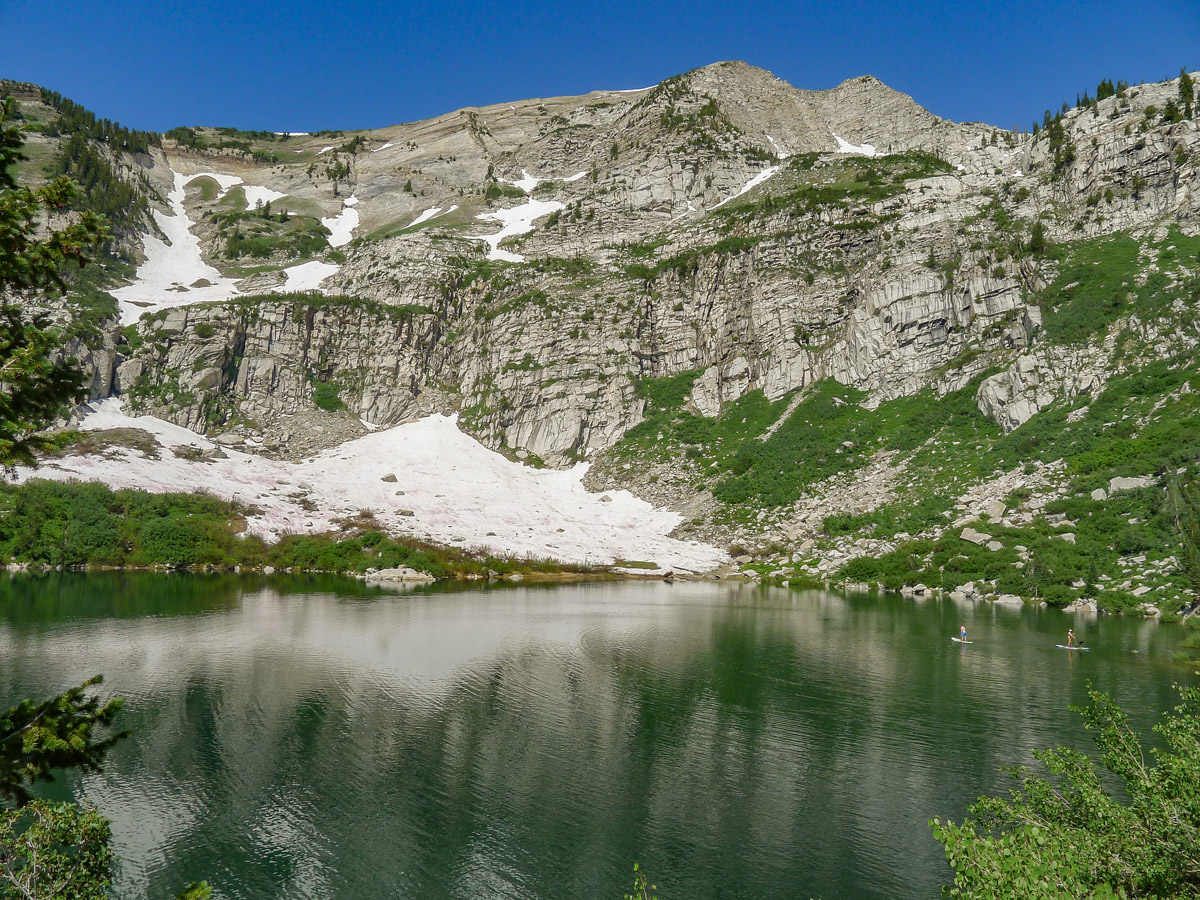 Silver Lake hike near Salt Lake City has a great panoramic view