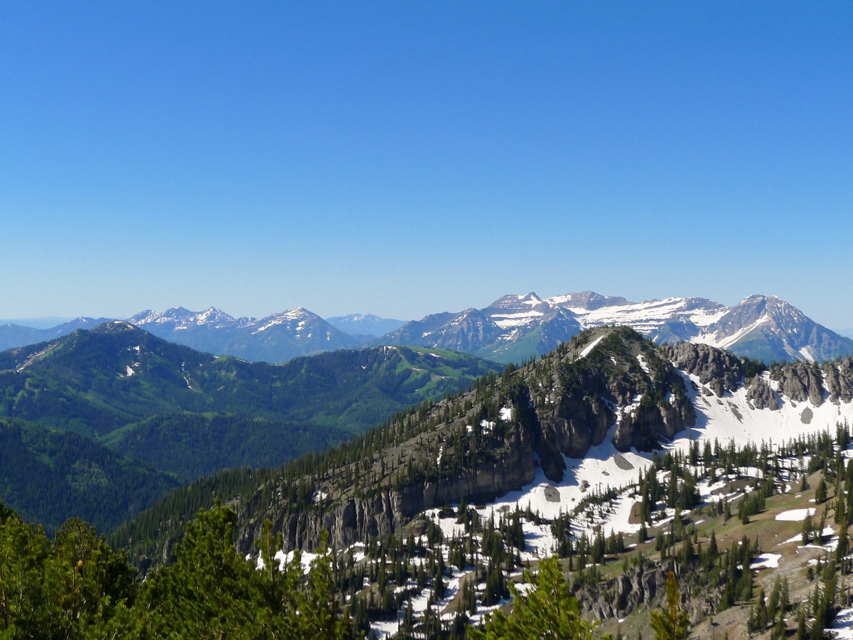 Mt Timpanogos on Sunset Peak trail hike in Salt Lake City, Utah