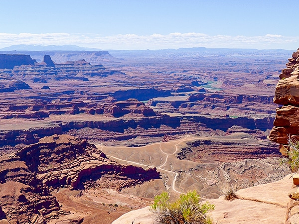 View from the Dead Horse Point hike near Moab, Utah