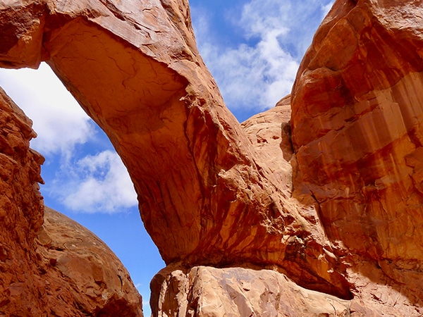 Scenery from the Double Arch hike in Arches National Park, Moab