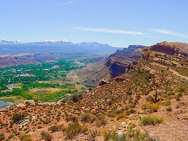 Scenery from the Portal Overlook hike near Moab, Utah