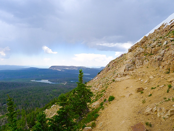 Scenery from Bald Mountain hike in the Uinta Mountains