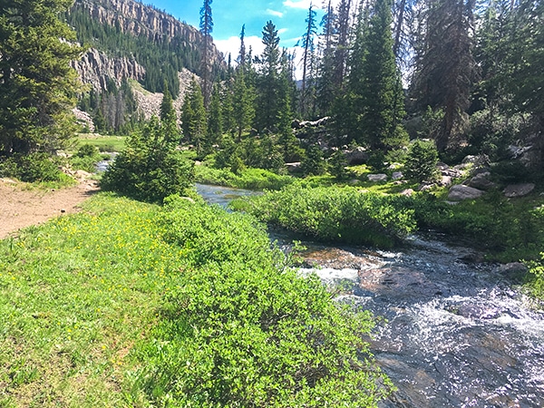 Views from the Naturalist Basin hike in the Uinta Mountains, Utah