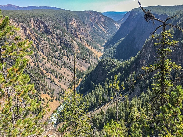 Trail of the Artist Point to Point Sublime Hike in Yellowstone National Park