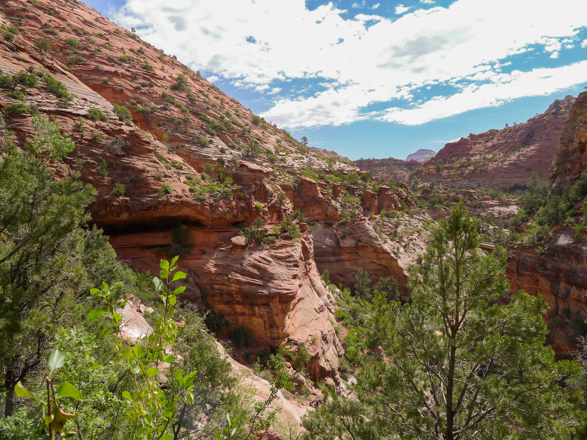 Great scenery on Canyon Overlook hike in Zion National Park, Utah