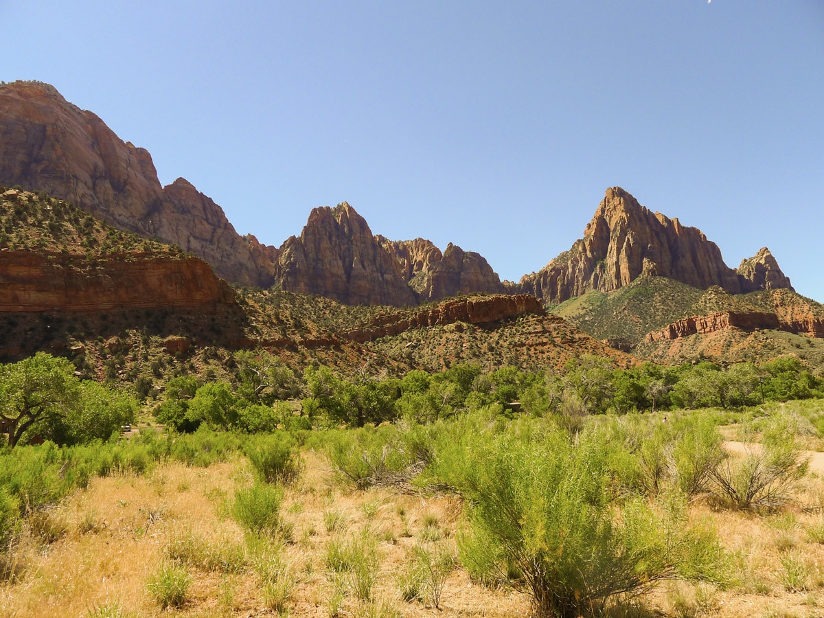 Pa'rus River Trail hike in Zion National Park has amazing views