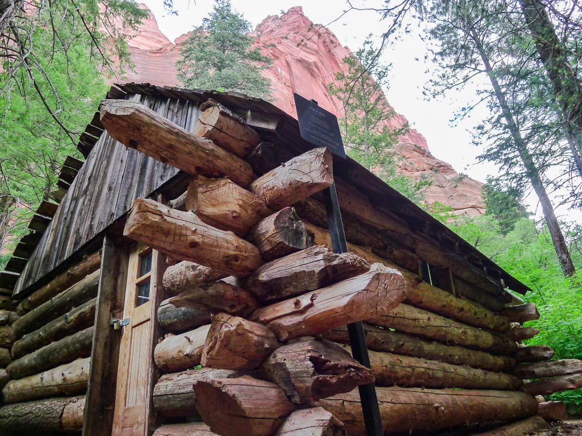 Fife cabin on Taylor Creek Trail in Zion National Park