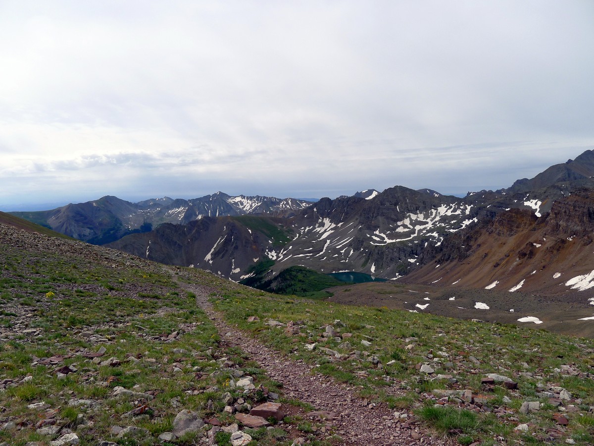 Looking back from the Electric Pass Hike near Aspen, Colorado