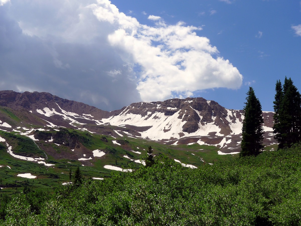 Rocky cirque from the West Maroon Pass Hike near Aspen, Colorado