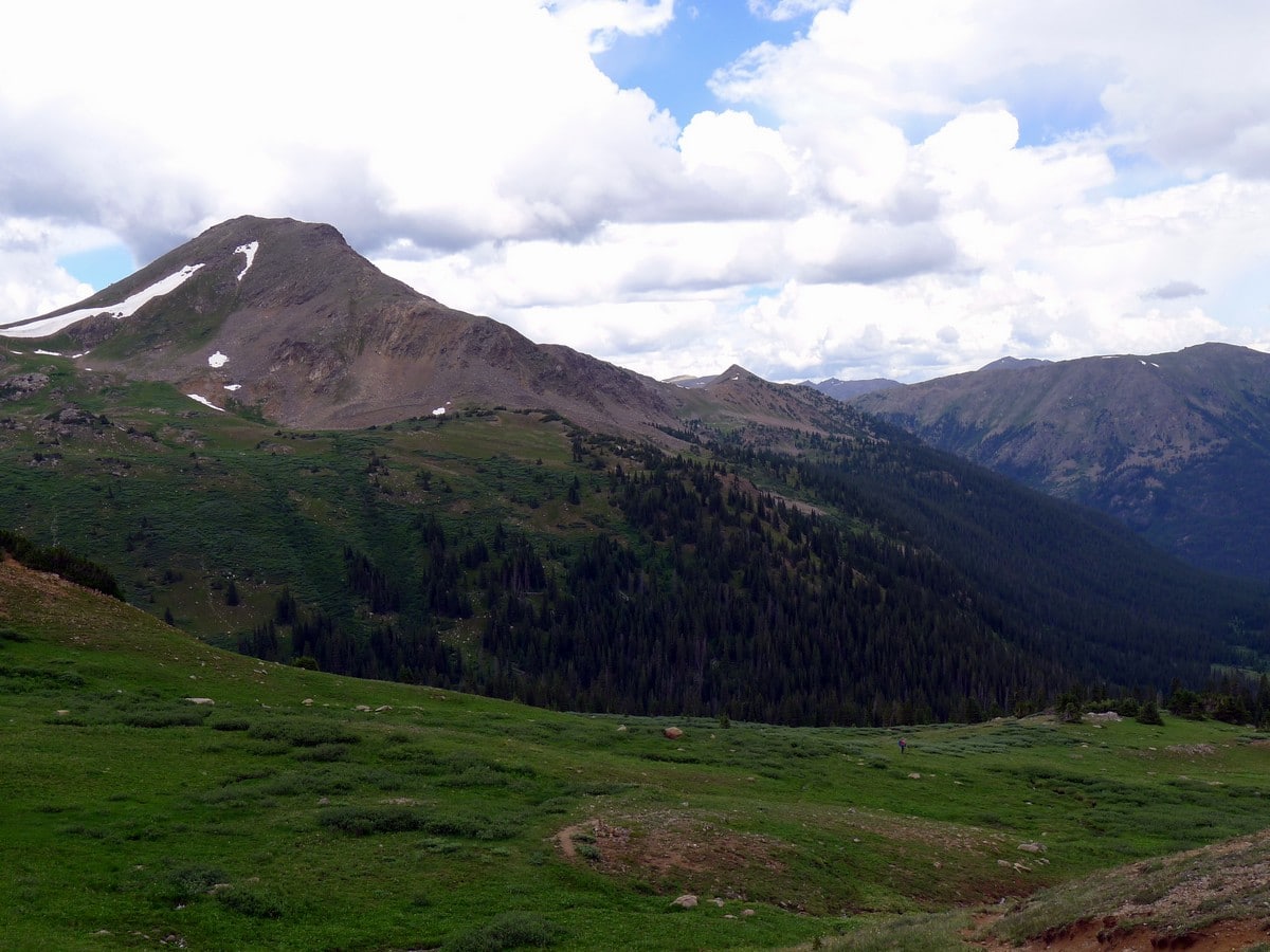 Looking down from the New York Creek Trail Hike near Aspen, Colorado