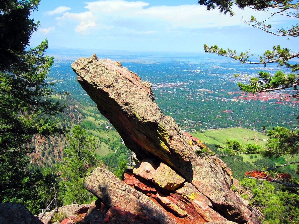 Route of the 1st Flatiron Hike near Boulder, Colorado