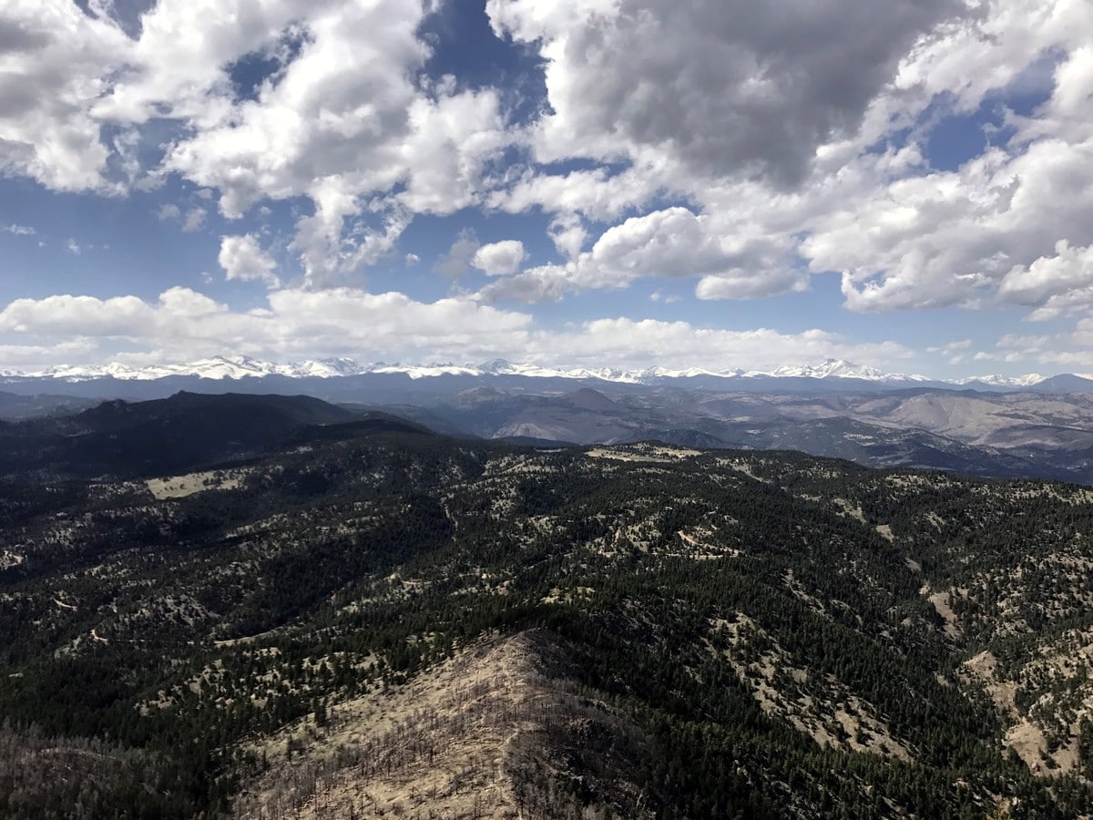Indian Peaks from the Bear Peak Hike near Boulder, Colorado