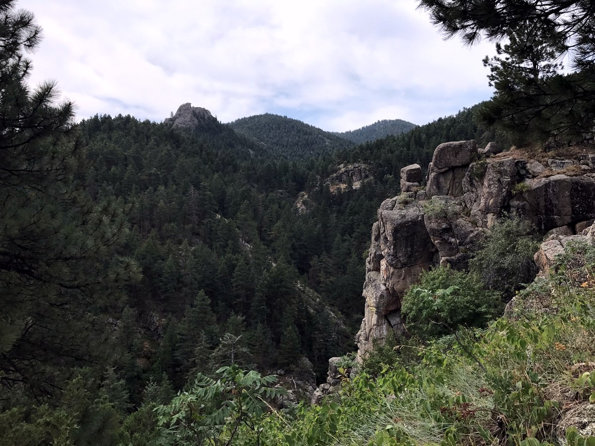 Panorama of the Gregory Canyon from the Green Mountain Hike near Boulder, Colorado