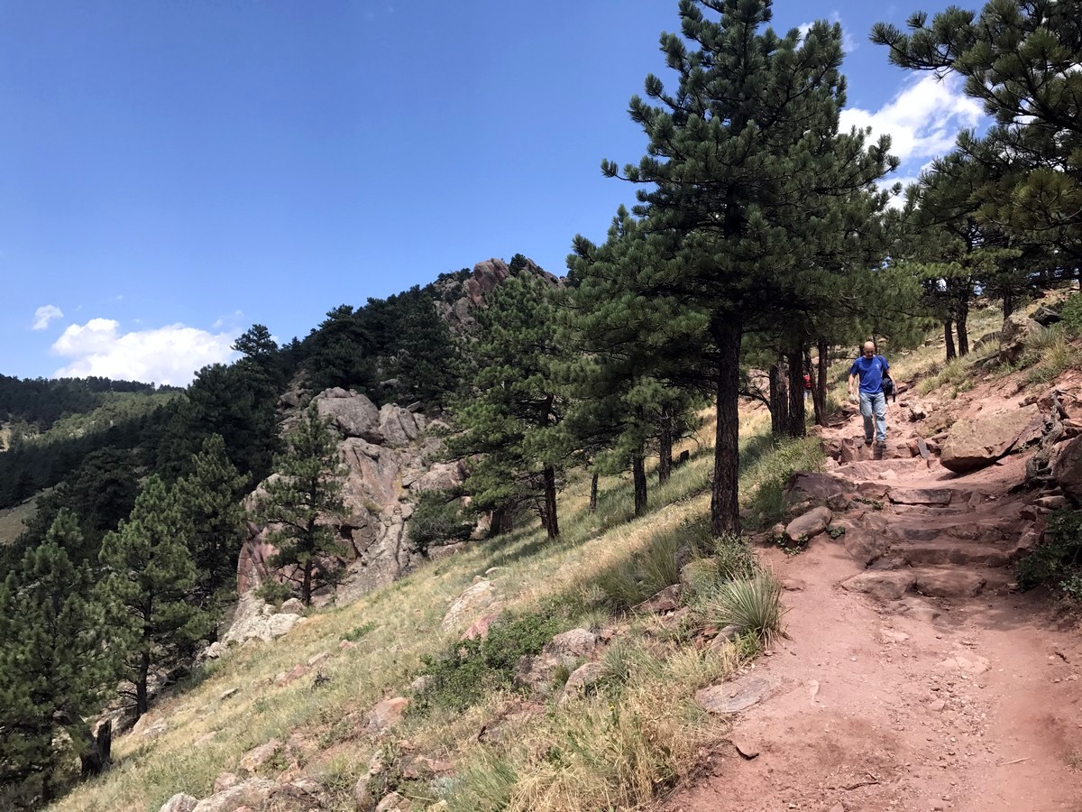 Path of the Mount Sanitas Hike near Boulder, Colorado