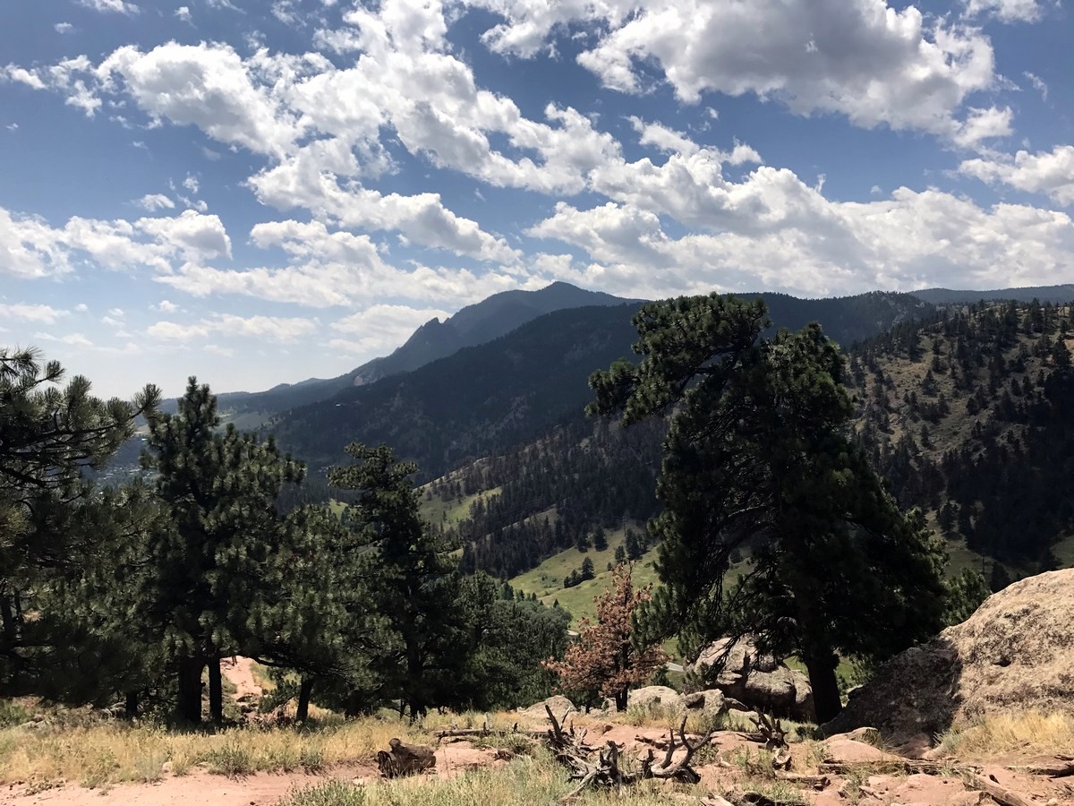 Flatirons on the Mount Sanitas Hike near Boulder, Colorado