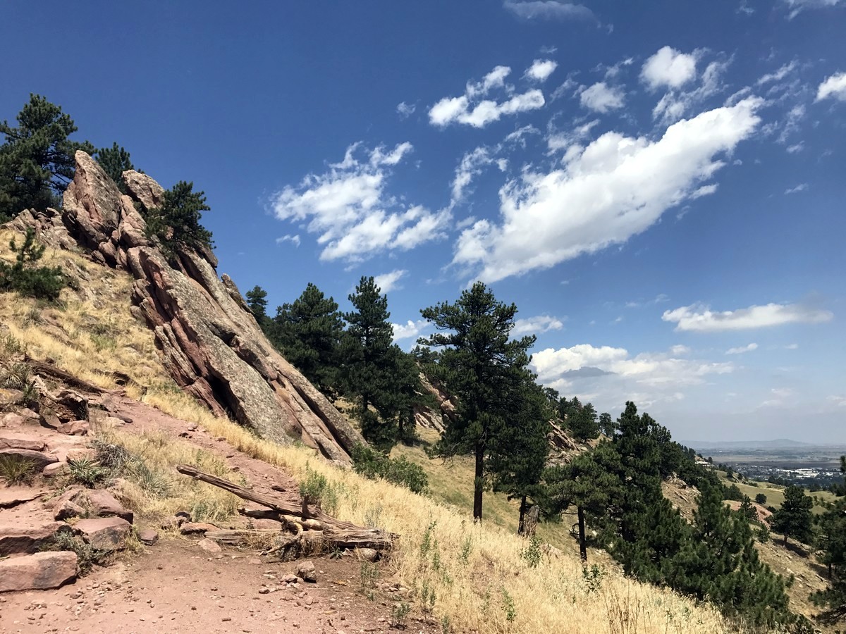 Mount Sanitas trail in Boulder offers some of the best views in Colorado