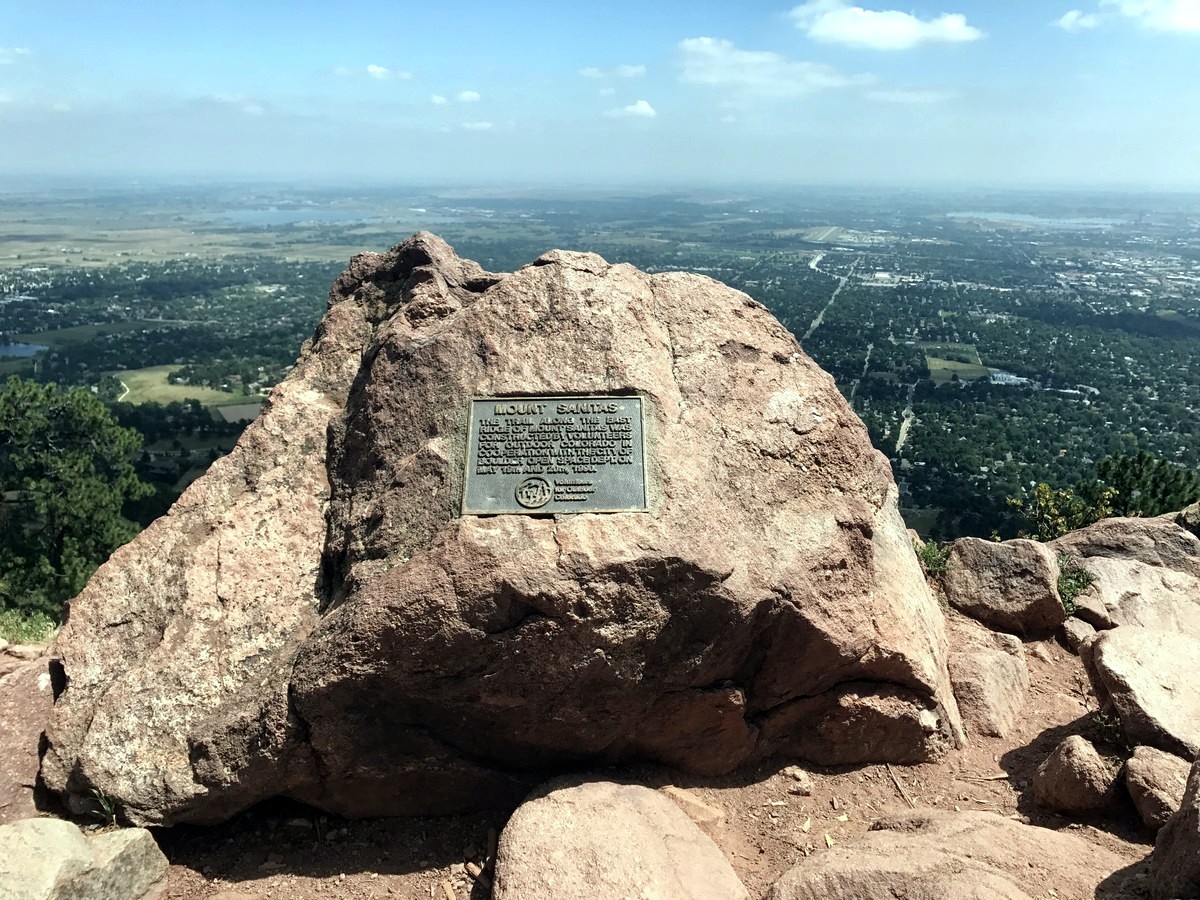 Summit of the Mount Sanitas Hike near Boulder, Colorado