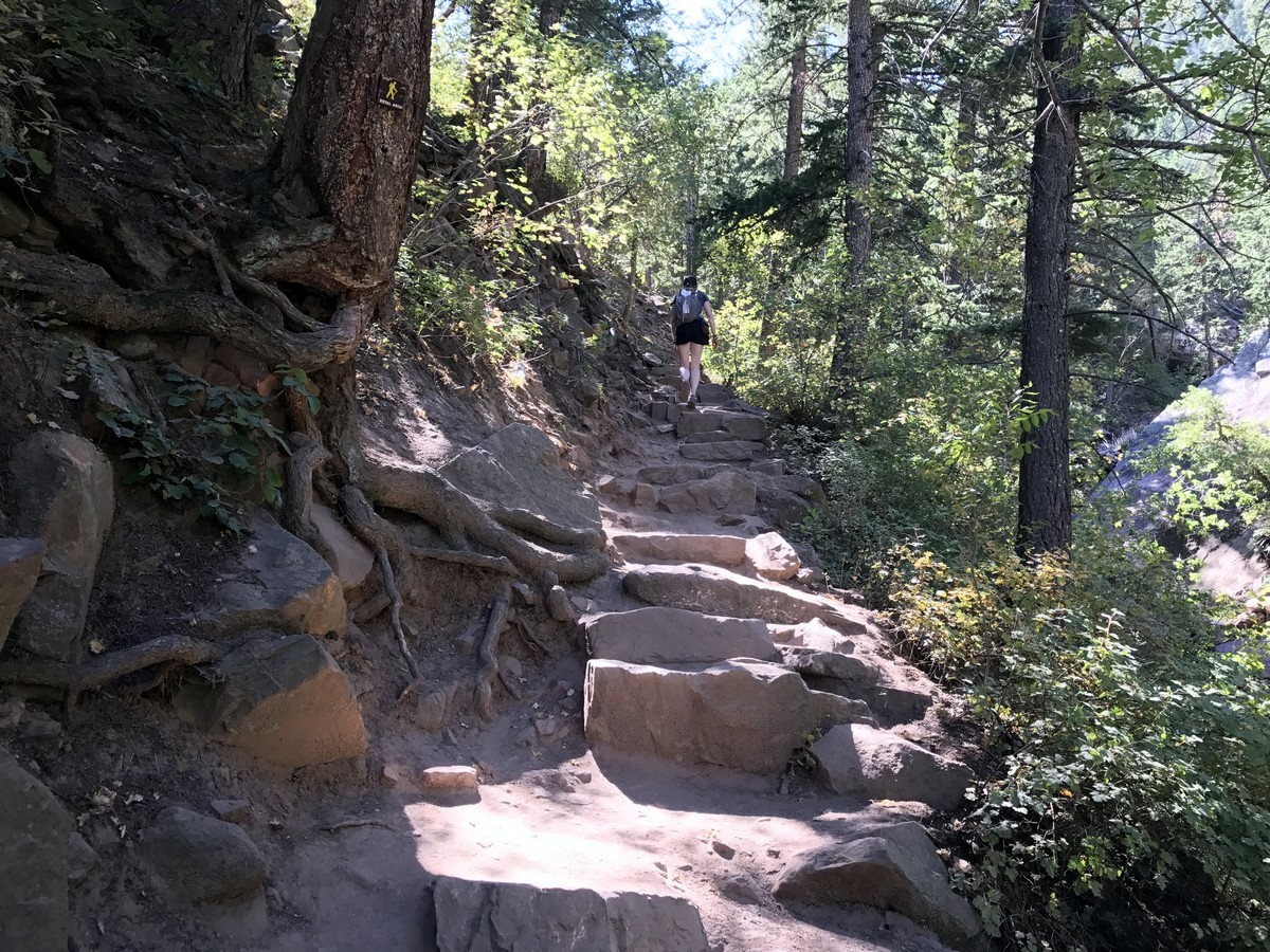 Stairs on the Royal Arch Hike near Boulder, Colorado