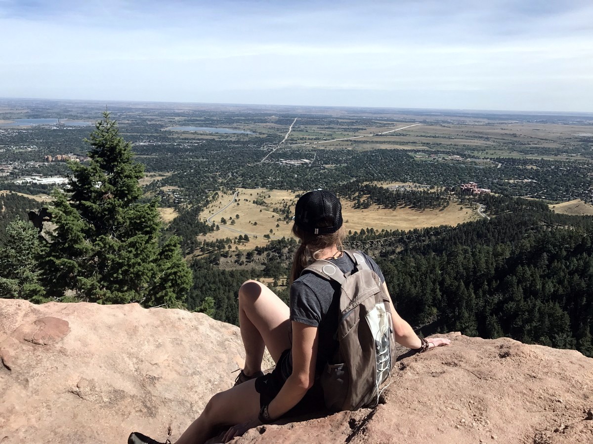 Great views from the Royal Arch Hike near Boulder, Colorado