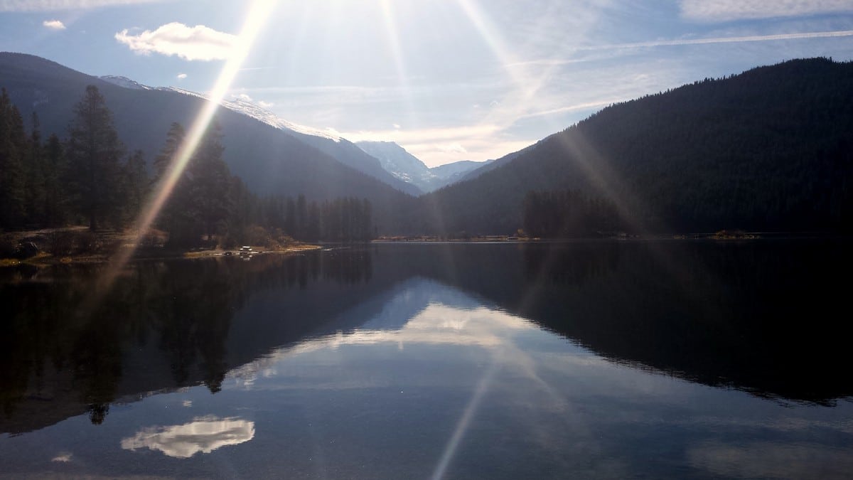 Monarch Lake from the Lone Eagle Peak Hike in Indian Peaks, Colorado