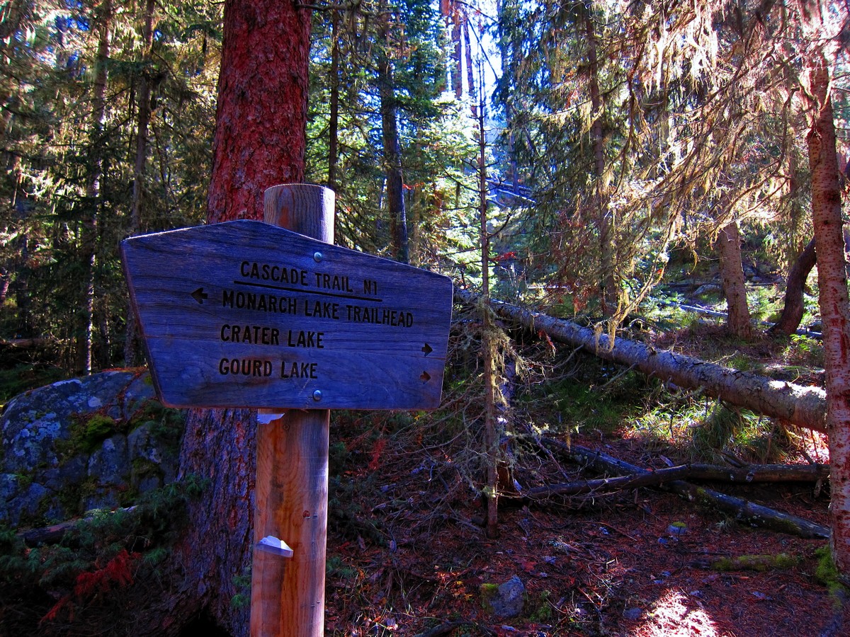 Sign on the Lone Eagle Peak Hike in Indian Peaks, Colorado