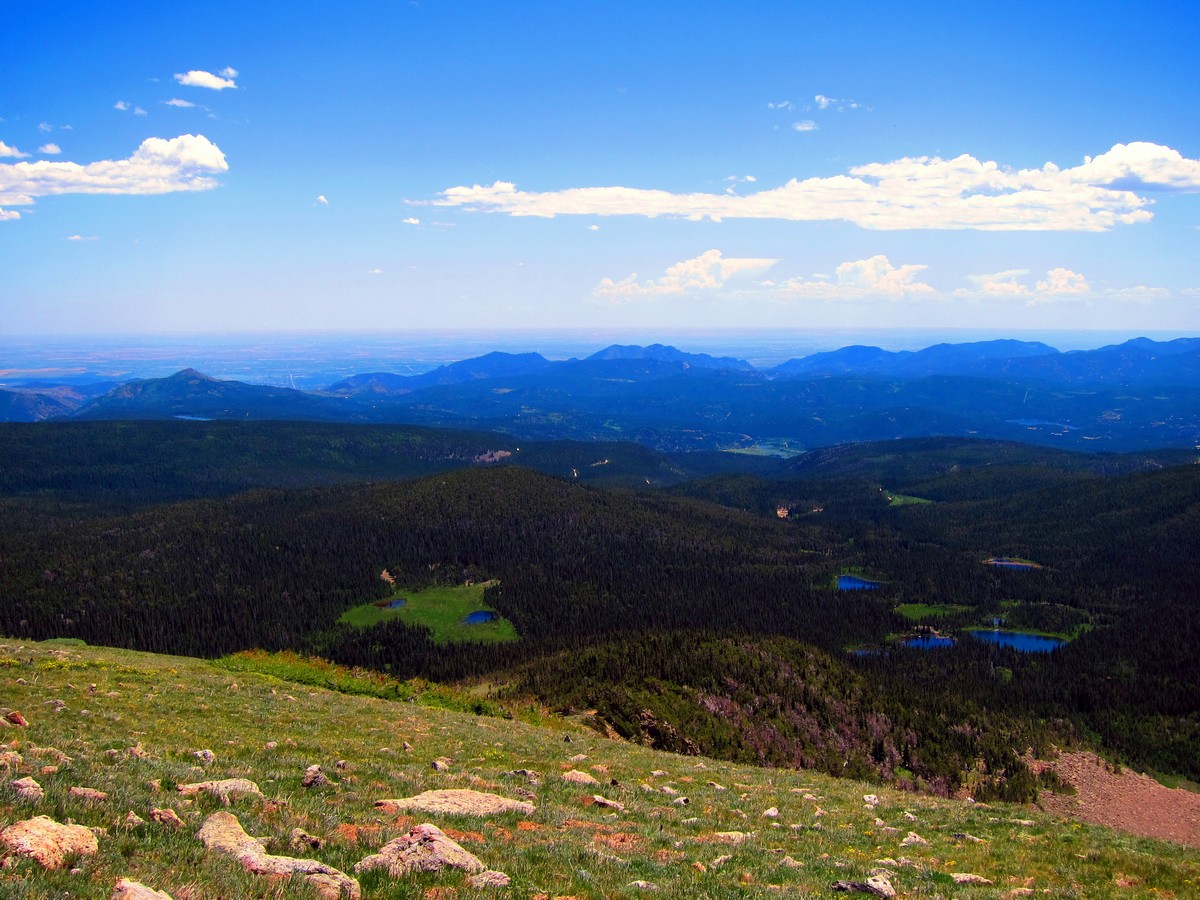 Rainbow Lakes from the Arapaho Glacier Trail Hike in Indian Peaks, Colorado