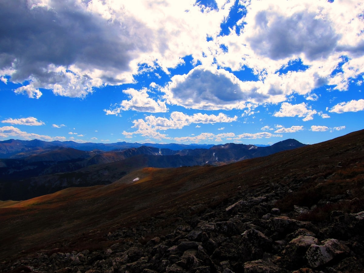 Continental Divide from the Arapaho Glacier Trail Hike in Indian Peaks, Colorado