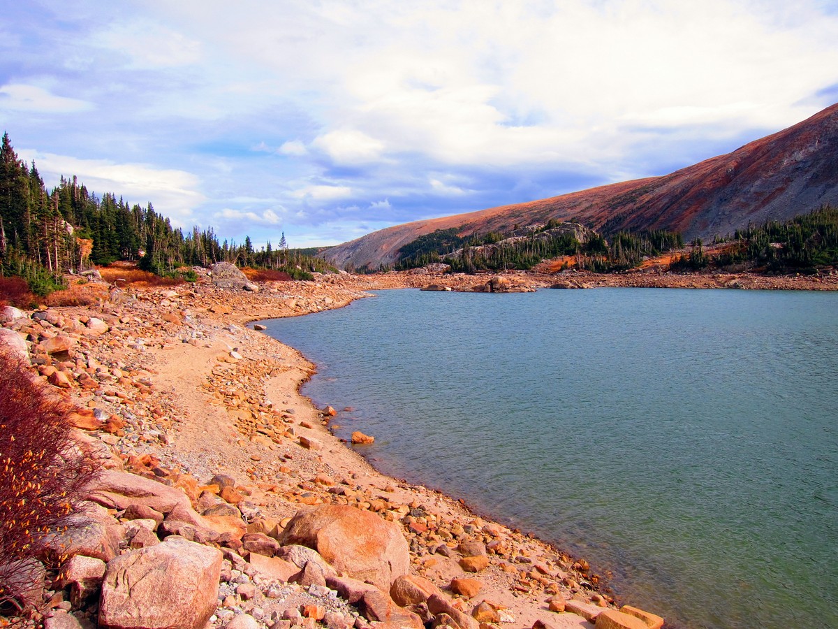 Panorama of the Lake Isabelle Trail Hike in Indian Peaks, Colorado