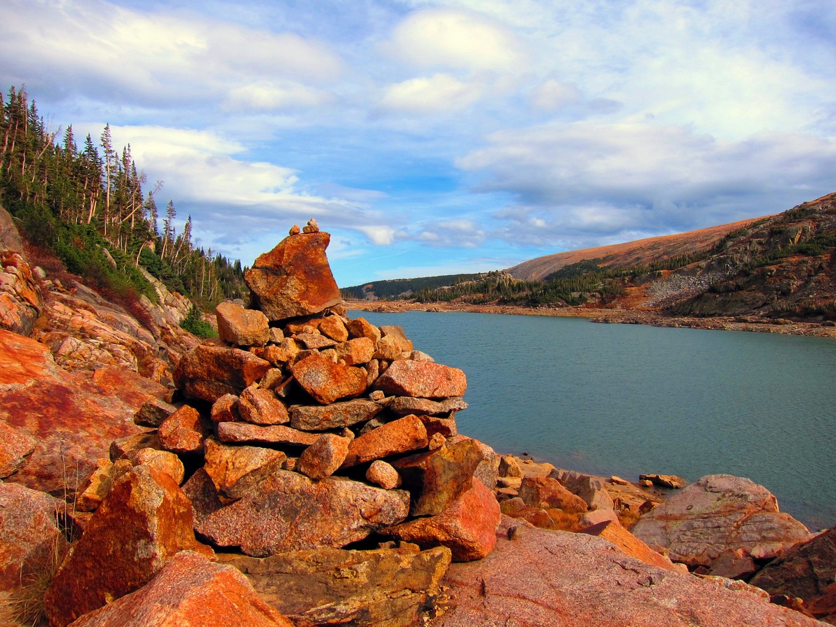 Cairn on the Lake Isabelle Trail Hike in Indian Peaks, Colorado