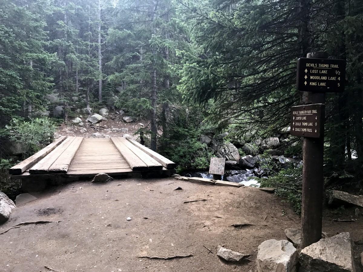 Bridge on the Lost Lake Hike in Indian Peaks, Colorado