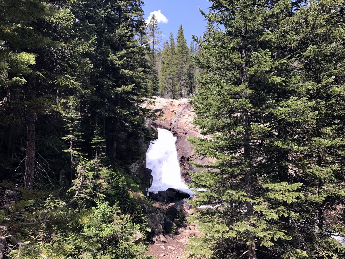 Waterfall on Lost Lake hike in Indian Peaks