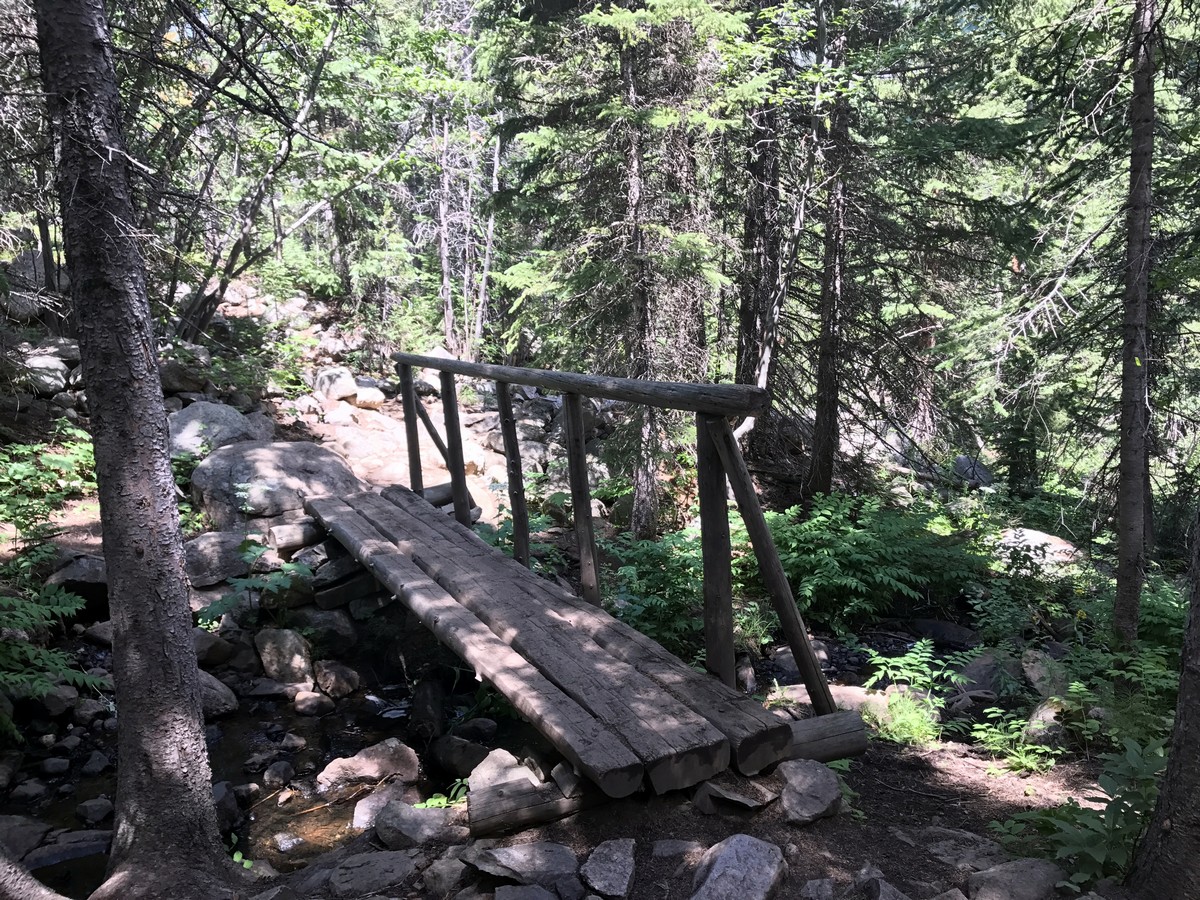 Bridge on the Lost Lake Hike in Indian Peaks, Colorado