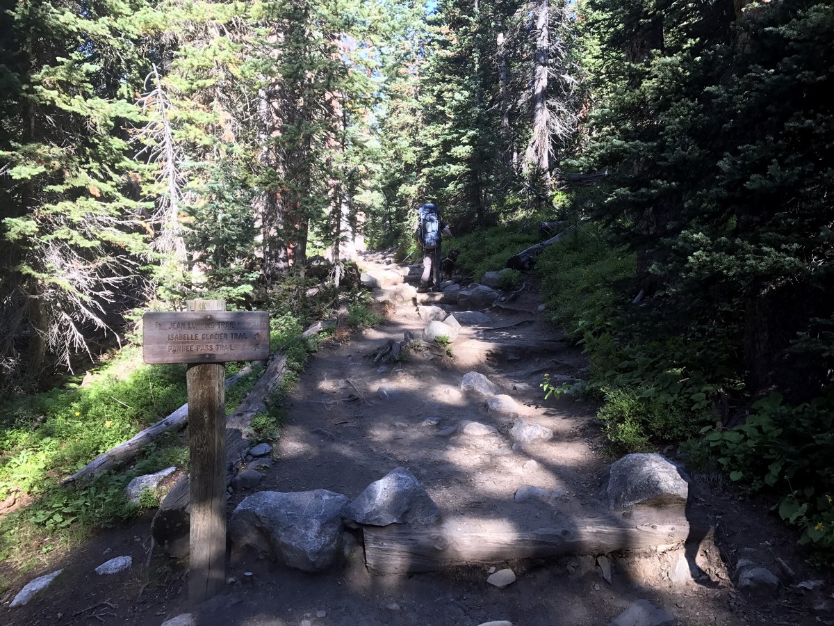 Sign on the Pawnee Pass Hike in Indian Peaks, Colorado