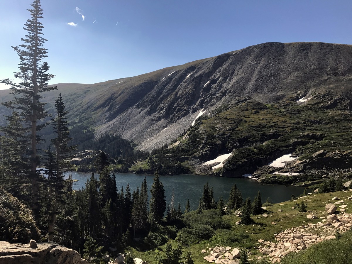 Lake Isabelle view from the Pawnee Pass trail in Indian Peaks