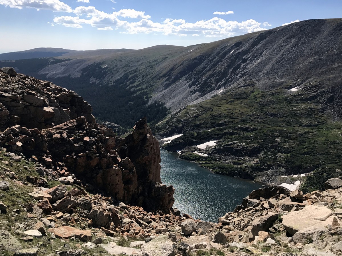 Lake Isabelle from the Pawnee Pass Hike in Indian Peaks, Colorado
