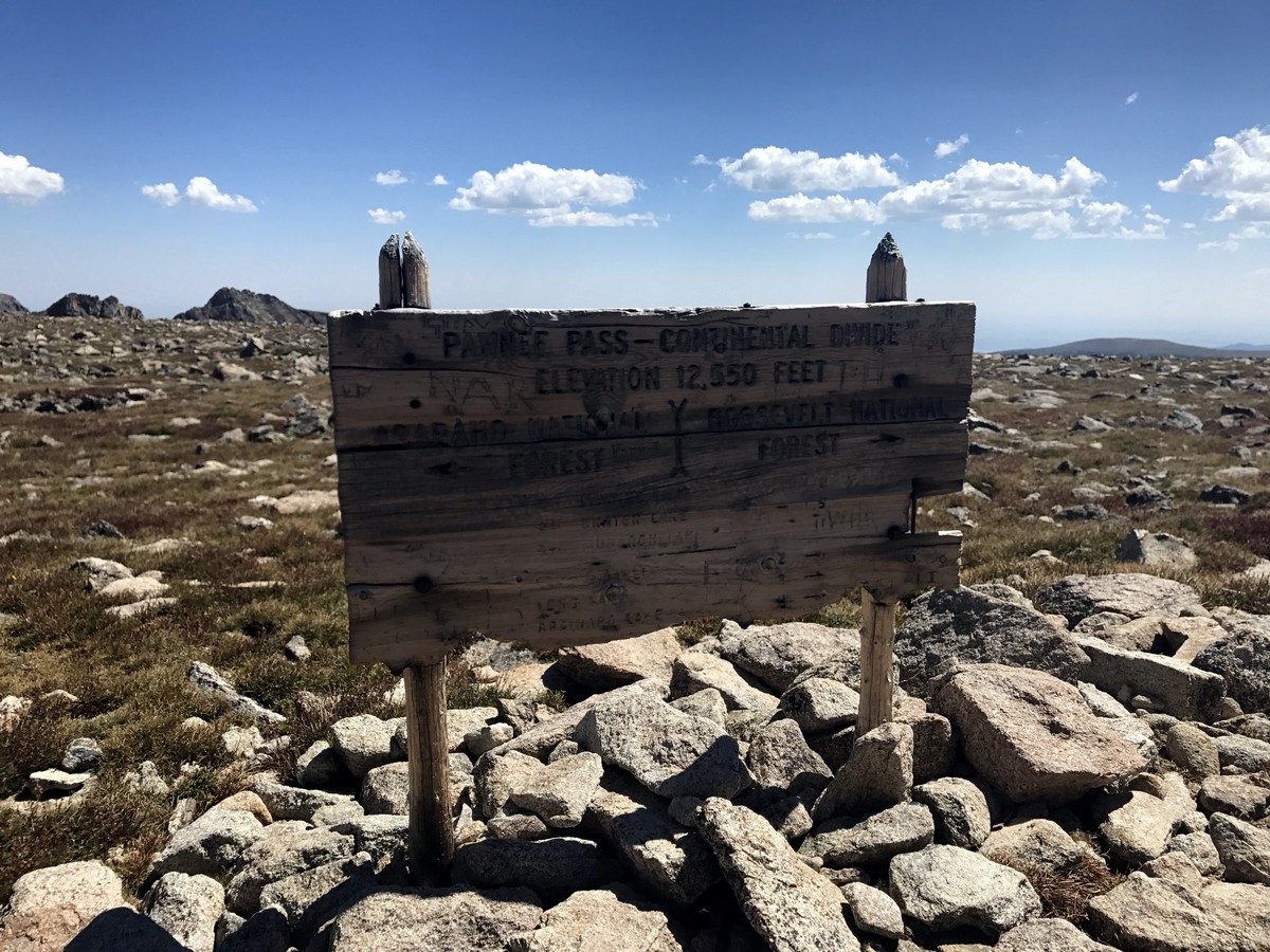 Continental divide from the Pawnee Pass Hike in Indian Peaks, Colorado