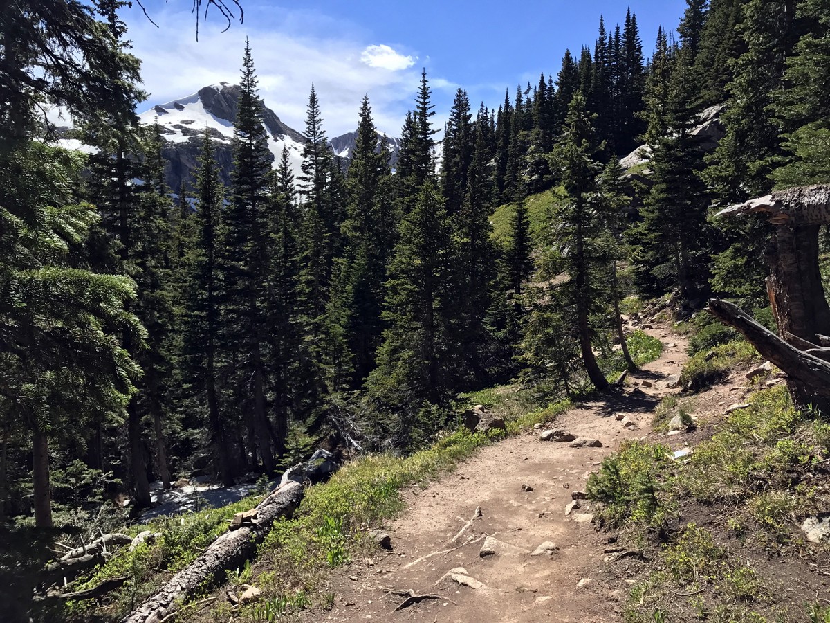 Mountain view from the Diamond Lake Trail Hike in Indian Peaks, Colorado