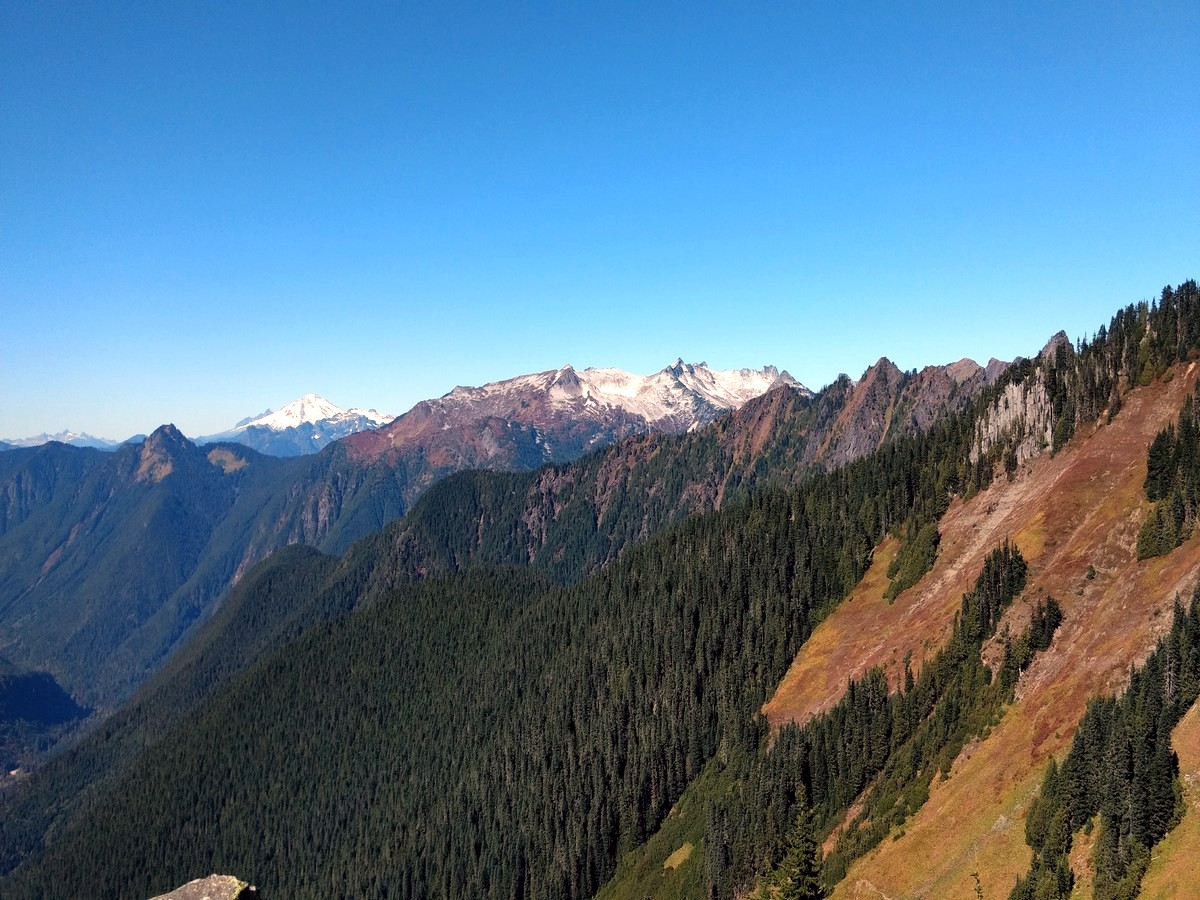 Mountain Baker view from the trail to the Hidden Lake, North Cascades, Washington