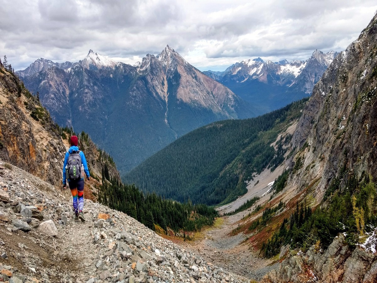 Views of Golden Horn and Hardy from the Easy Pass Hike in North Cascades, Washington