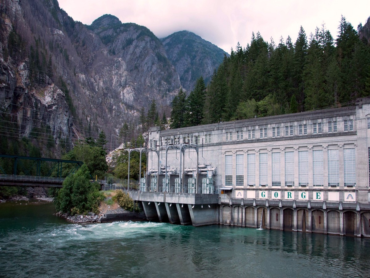 Gorge Powerhouse on the Ladder Creek Falls Hike in the North Cascades National Park, Washington