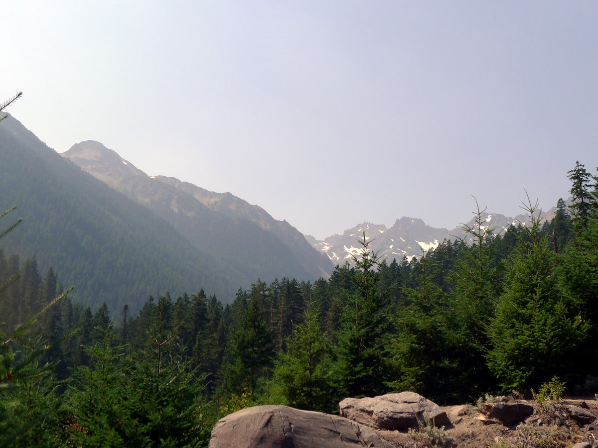 Mountain views on the Royal Basin hike in Olympic National Park