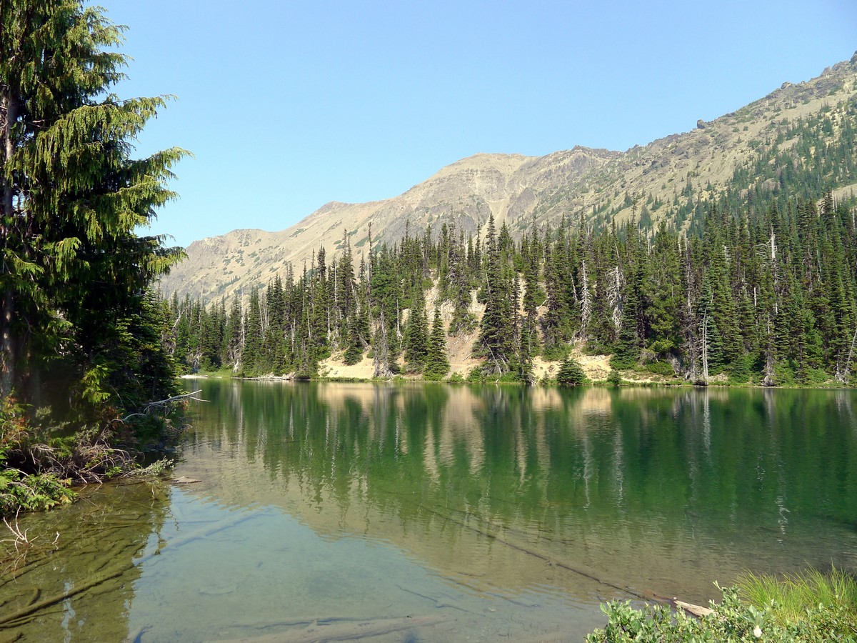 Royal Lake on Royal Basin trail in Olympic National Park, Washington