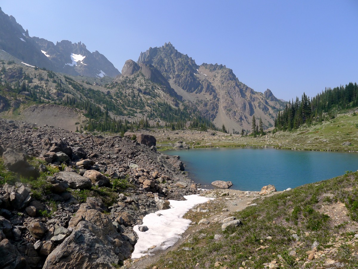 Tarn on the Royal Basin hike in Olympic National Park