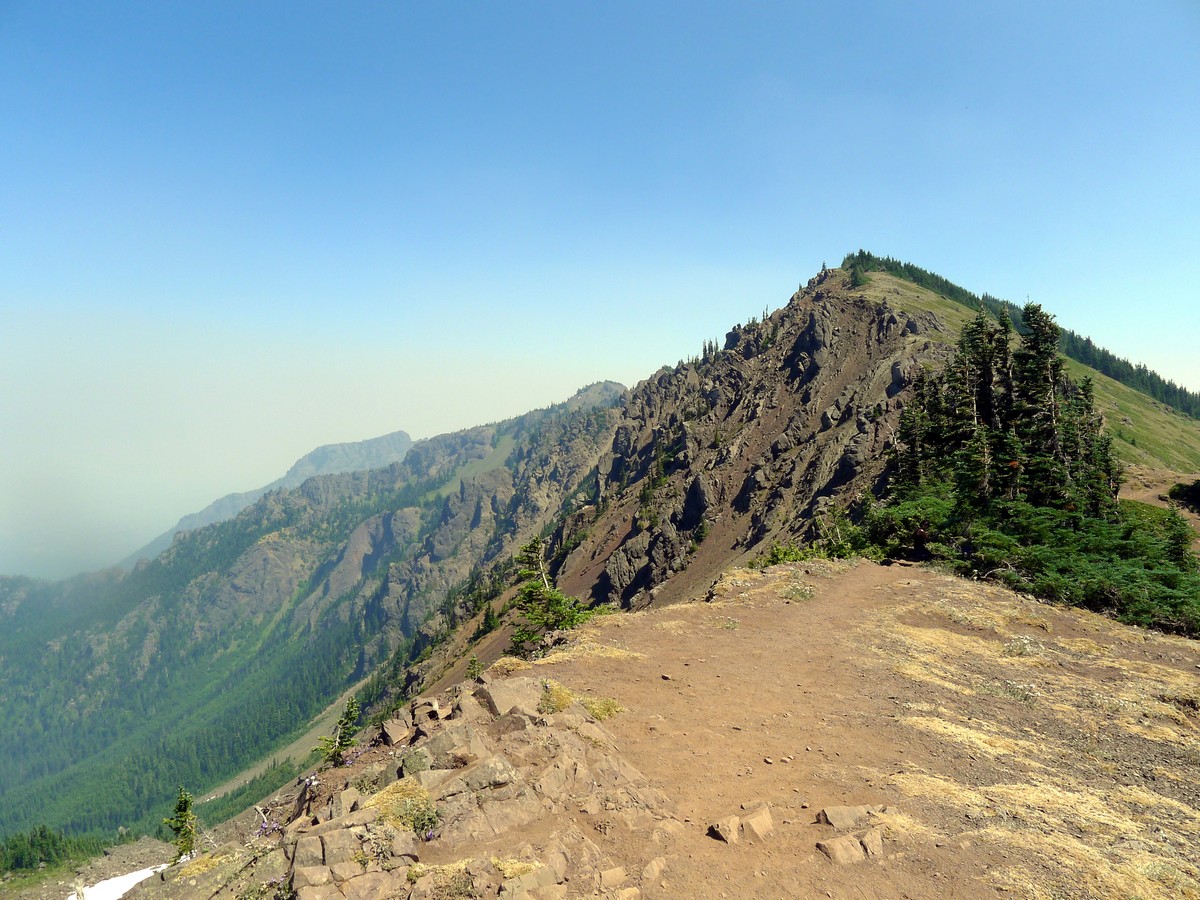 Rugged pass on the Klahhane Ridge Hike in Olympic National Park